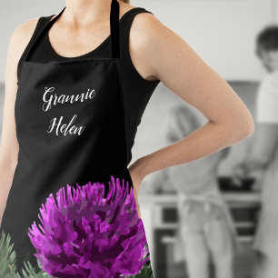 Personalised Scottish Thistle Apron