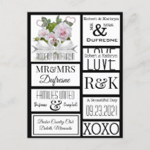 Personalised Scrapbook Wedding Labels