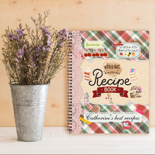 Personalised Scrapbooking Collage Style Recipe Notebook