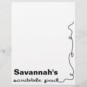 Personalised Scribble Pad