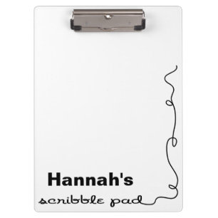 Personalised Scribble Pad Clipboard
