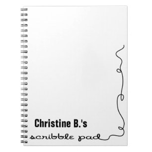 Personalised Scribble Pad Notebook