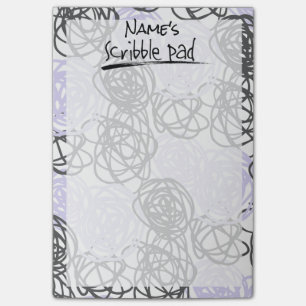 Personalised Scribble Pad (Purple/Charcoal) Post-it Notes