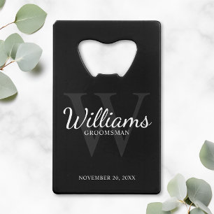Personalised Script Groomsmen's Name and Monogram