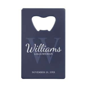 Personalised Script Groomsmen's Name and Monogram