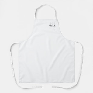 Personalised Script Monogram and Name Apron