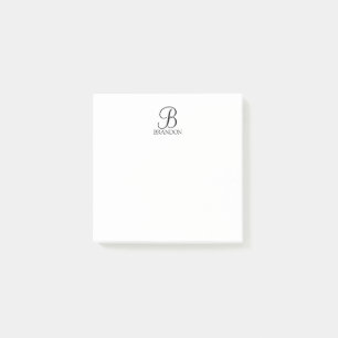 Personalised Script Monogram and Name Notepad
