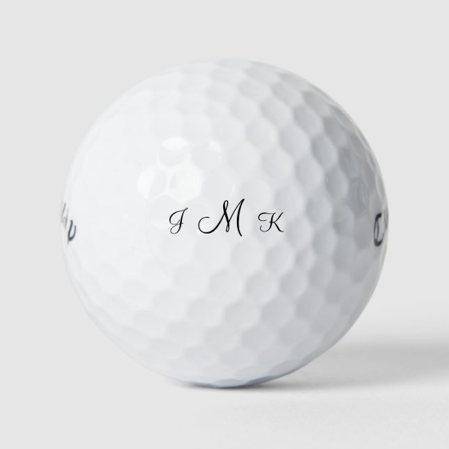  Personalised Script Monogram Callway Warbirdr Golf Balls (Front)