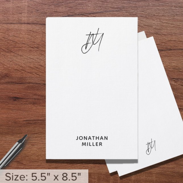 Personalised Script Monogram Stationery (Creator Uploaded)