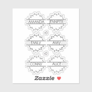 Personalised Script Name Clear