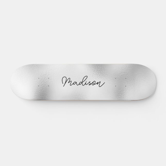 Personalised Script Name Cute Girly Skateboard (Horz)