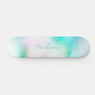 Personalised Script Name Cute Girly Skateboard