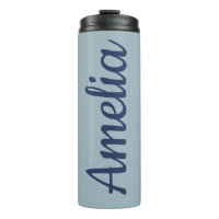 Personalised Script Name Light Blue Bridal Favour