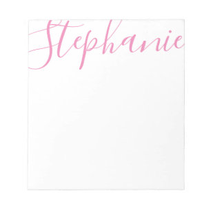 Personalised Script Name Notepad