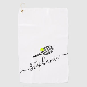 Personalised Script Name Tennis Hand Towel