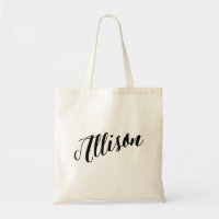 Personalised Script Tote Bag- Allison