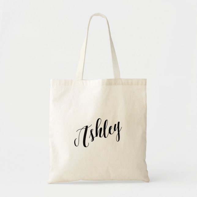 Personalised Script Tote Bag- Ashley (Front)