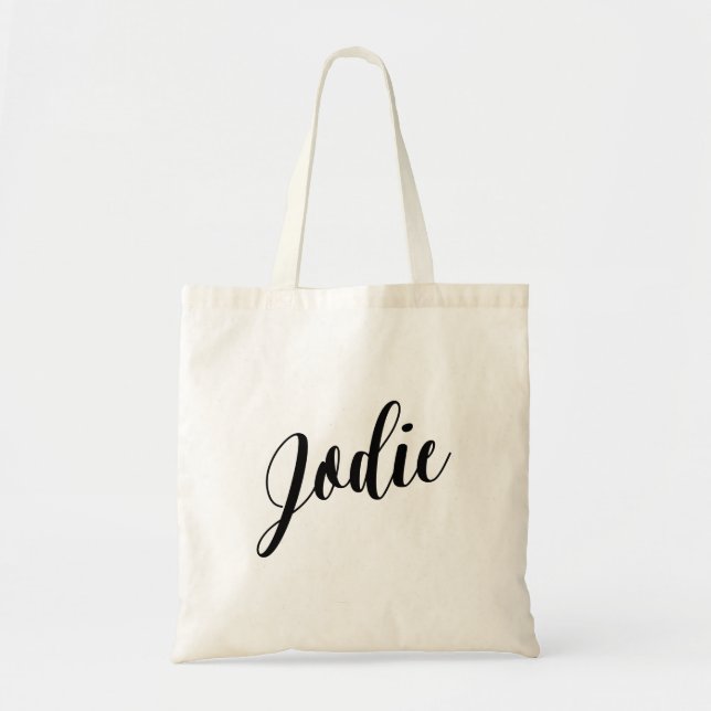 Personalised Script Tote Bag- Jodie (Front)