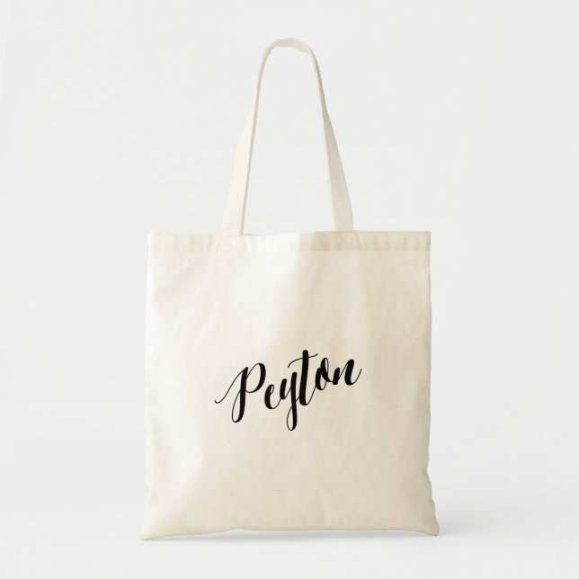 Personalised Script Tote Bag- Peyton Bag (Front)