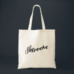 Personalised Script Tote Bag- Shannon<br><div class="desc">Personalised Script Tote Bag- Shannon</div>