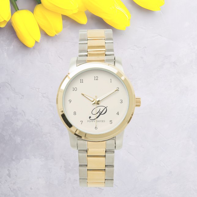 Personalised Script Watch - Blush Pink Introducing (Creator Uploaded)