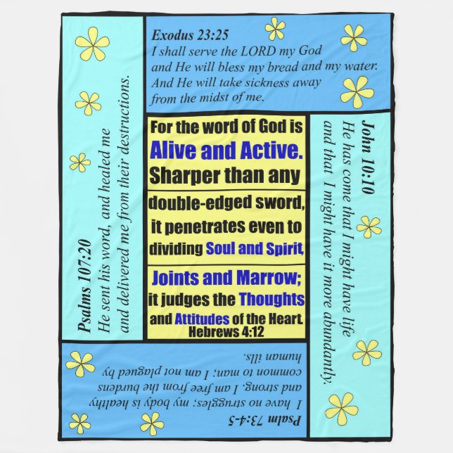 Personalised Scripture Blanket (Front)