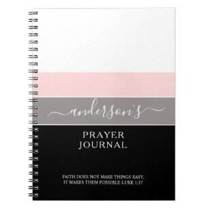 Personalised Scripture Modern Simple Payer Journal