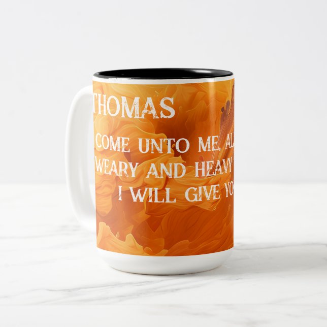 Personalised Scripture Mug (Front Left)