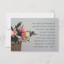 Personalised Scripture Sympathy Flat Card Ps 61
