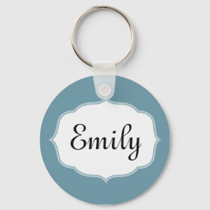 Personalised Scuba Blue Keychain