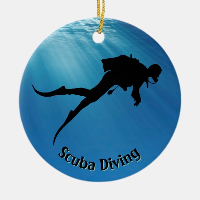 Personalised Scuba Diving Ornament (Front)