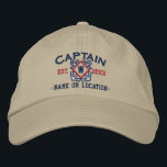 Personalised Sea Captain Nautical Monogram & more Embroidered Hat<br><div class="desc">A classic crossed anchors nautical style with a monogram applique,  a custom personalised embroidered cap for a captain of special occasions. 
 
 


 
Use the "Ask this Designer" link to contact us with your special design requests or for some assistance with any of your customisation needs.</div>