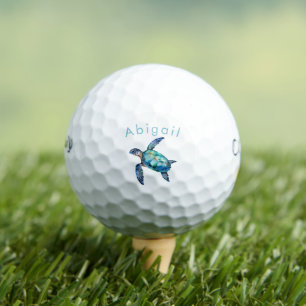 Personalised Sea Turtle Callaway Warbird Golf Balls