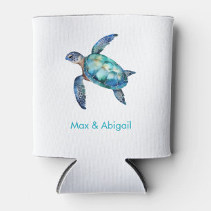 Personalised Sea Turtle  Can Cooler