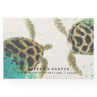 © Personalised Sea Turtle Love Wedding Guest Book