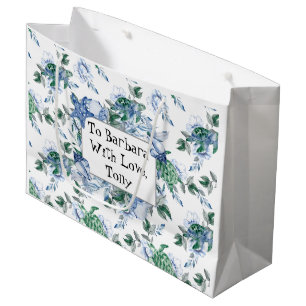 Personalised Sea Turtles Large Gift Bag