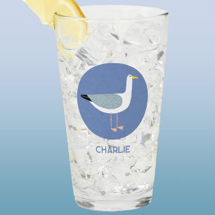 Personalised Seagull Glass
