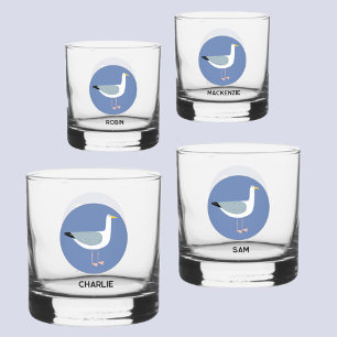 Personalised Seagull Glass
