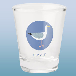 Personalised Seagull Shot Glass
