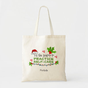 Personalised SEASON FOR SELF-CARE Christmas Tote Bag