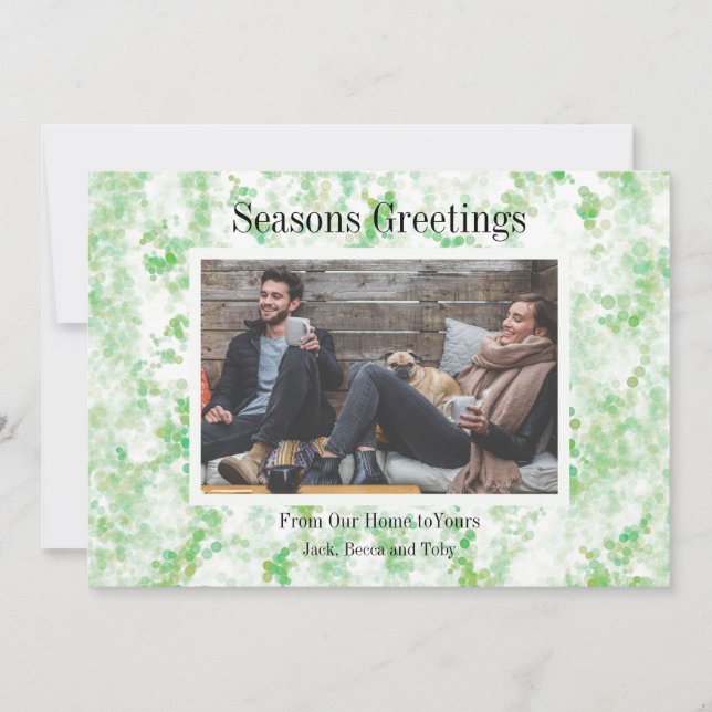 Personalised Seasons Greeting From Our Home (Front)