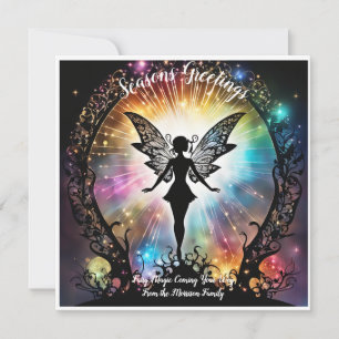 Personalised Seasons Greetings Fairy Magic style Card