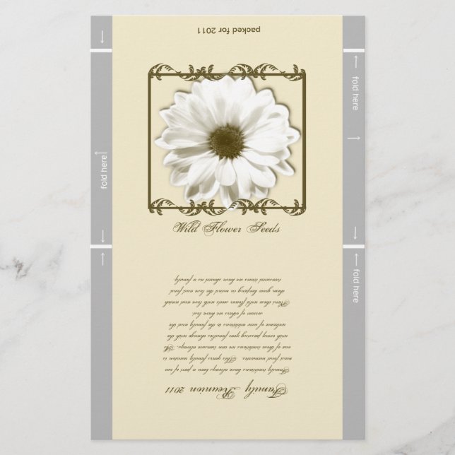 Personalised Seed Packet (Front)