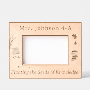 Personalised Seeds of Knowledge Teacher Etched Frames