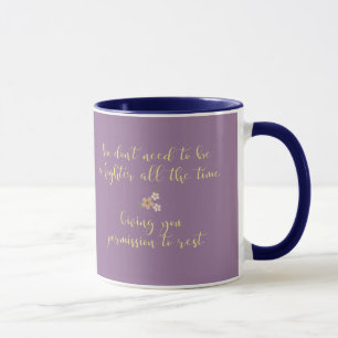 Personalised Self Care Affirmation Gift Her Coffee Mug