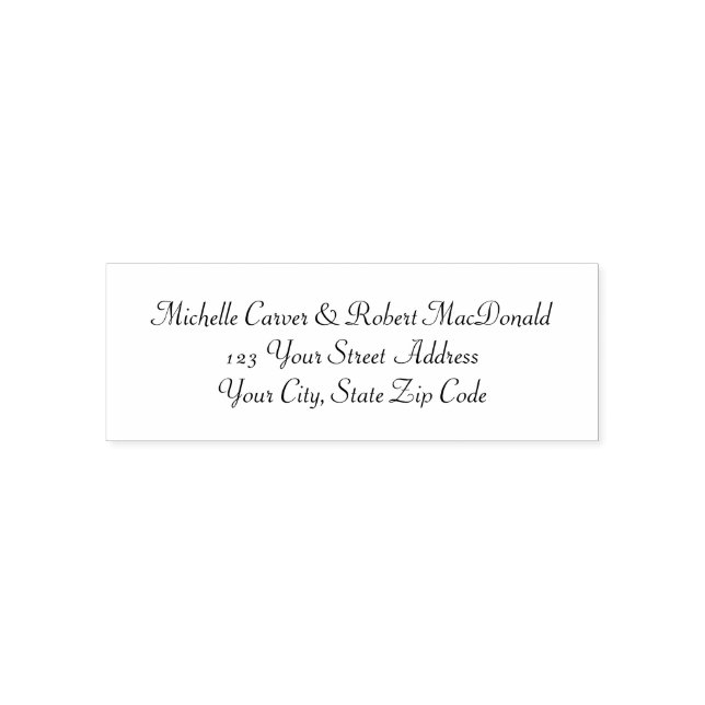 Personalised Self-inking Address Stamp (Design)