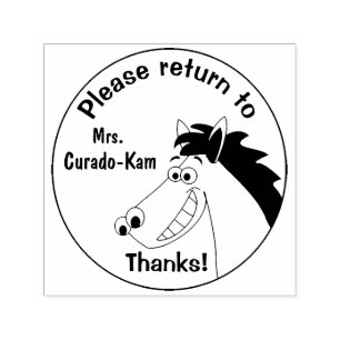 Personalised Self Inking Teacher Stamp Horse
