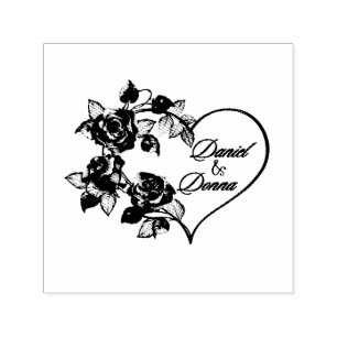 Personalised Self-Inking Wedding Rubber Stamp