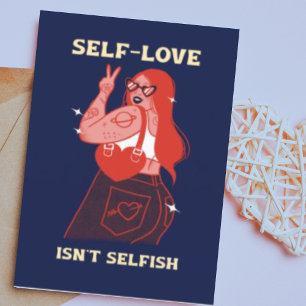 Personalised Self Love Valentines Day Holiday Card