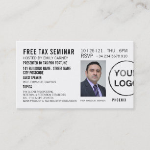 Personalised Seminar/Conference Ticket Invitation